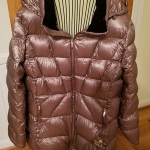 Calvin Klein packable, hooded down puffer coat